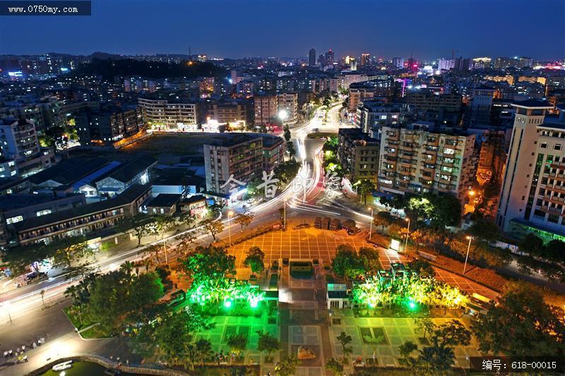 夜幕降临_夜景,景色,城区,会城