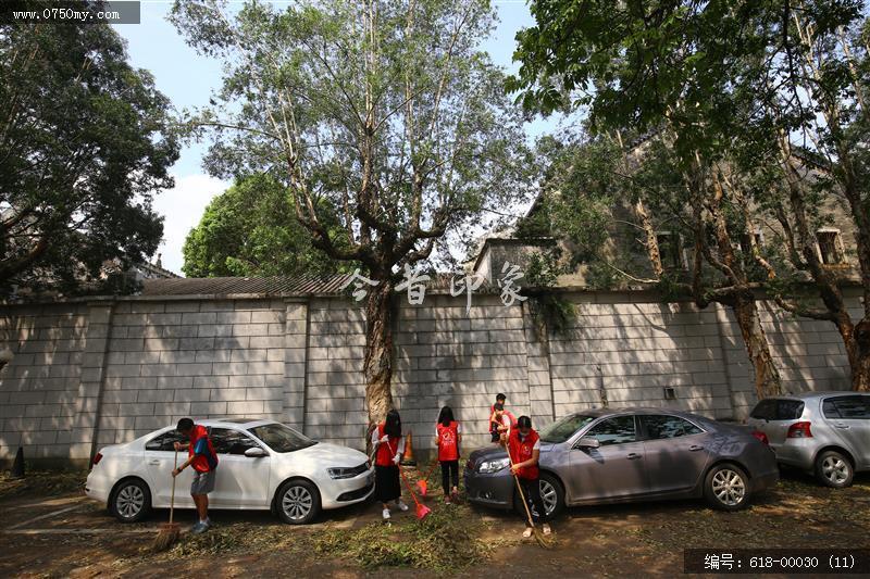 超强台风天鸽过后的义工们_人民会堂,台风天鸽,义工,义工活动,志愿者,会城