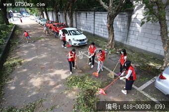 超强台风天鸽过后的义工们