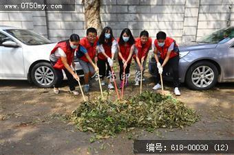 超强台风天鸽过后的义工们