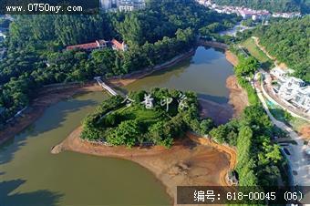 航拍玉湖环湖路升级改造工程