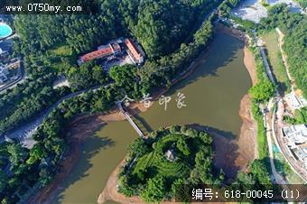 航拍玉湖环湖路升级改造工程