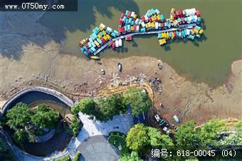 航拍玉湖环湖路升级改造工程