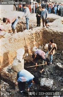 河滨宋代古钱出土