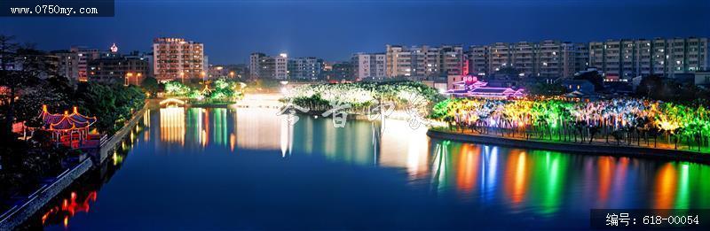 葵湖夜色_葵湖,城市环境,会城,夜景,灯饰