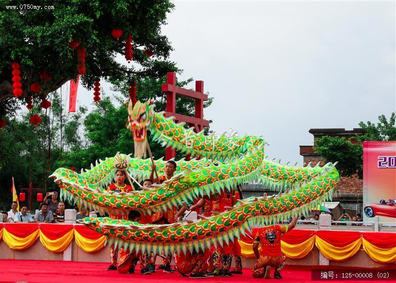 龙腾盛世_崖门,蔡李佛武术,国际,交流,舞龙