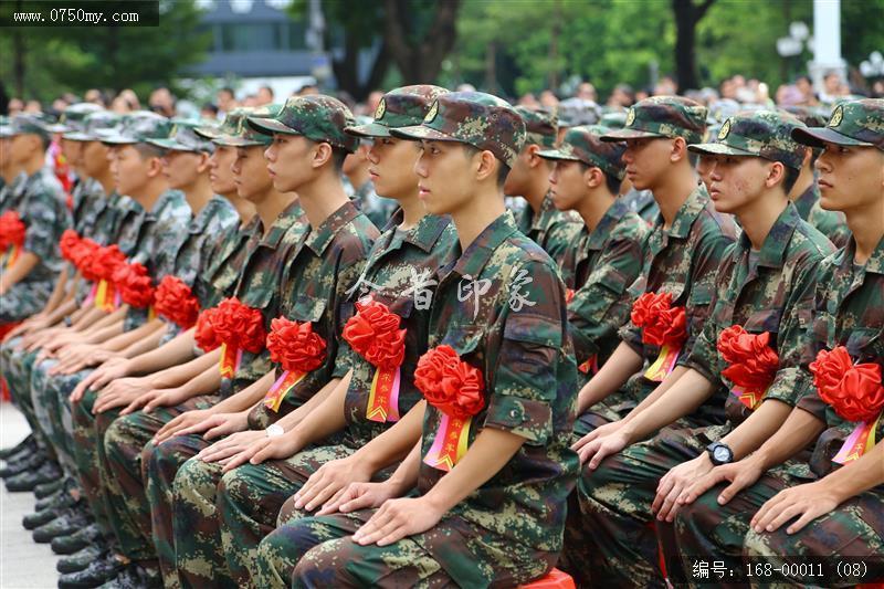 新会区2018年新兵入伍欢送大会_送兵,兵役,新兵,入伍,人民会堂