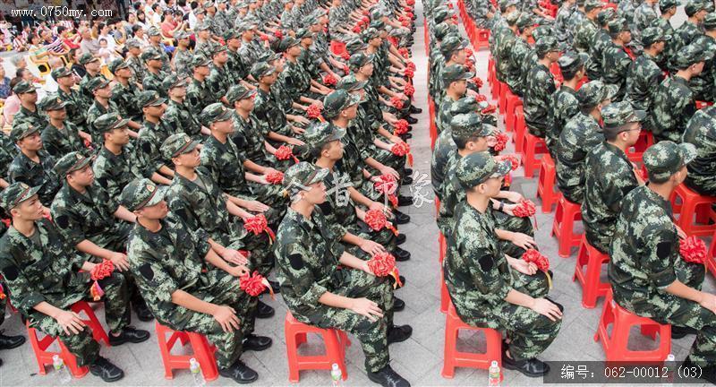 新会区2018年新兵入伍欢送大会_军民,新兵,入伍,送兵,人民会堂,兵役