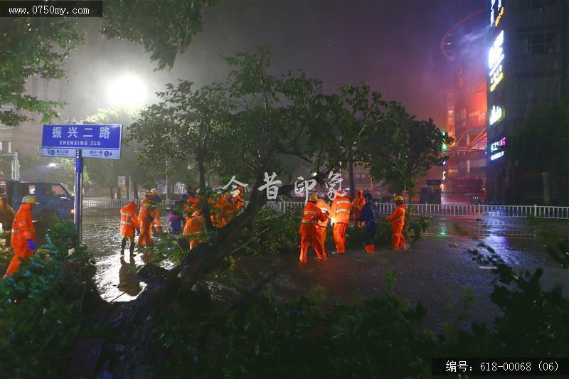 台风“山竹”对新会城区的影响_台风,山竹,城管,抗灾,城区