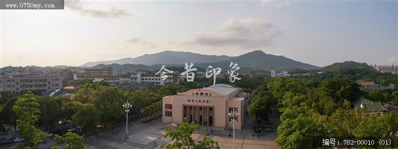 新会人民会堂_人民会堂,航拍,全景