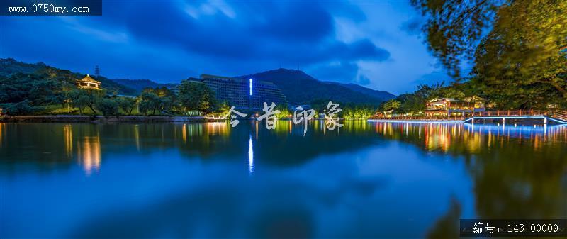 玉湖景区夜景_玉湖,夜景,湖,景区,景色