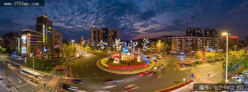 牛雕夜景_文明城事,牛雕,夜景,航拍