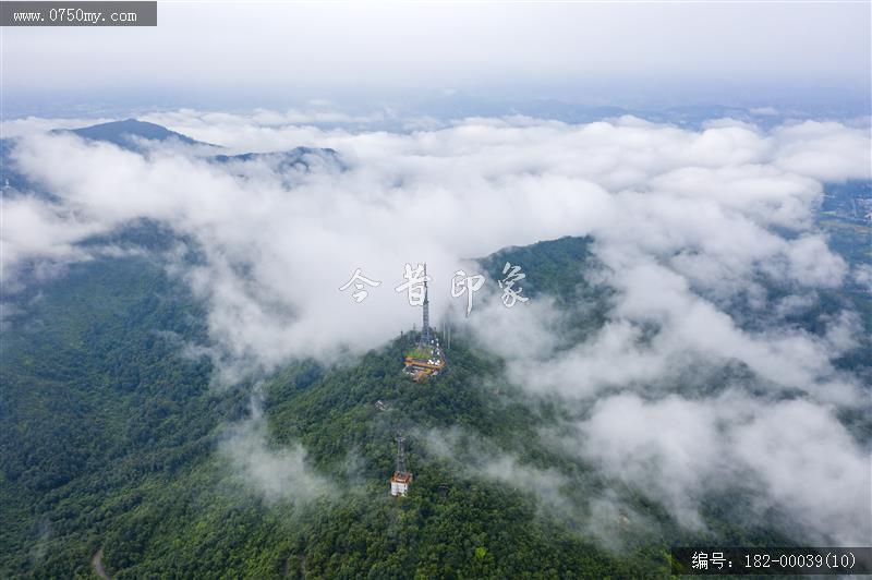 雨后圭峰_文明城事,圭峰山,航拍