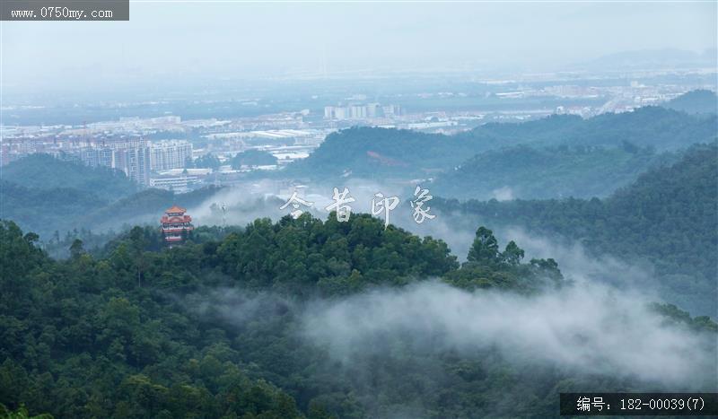 雨后圭峰_文明城事,圭峰山,航拍