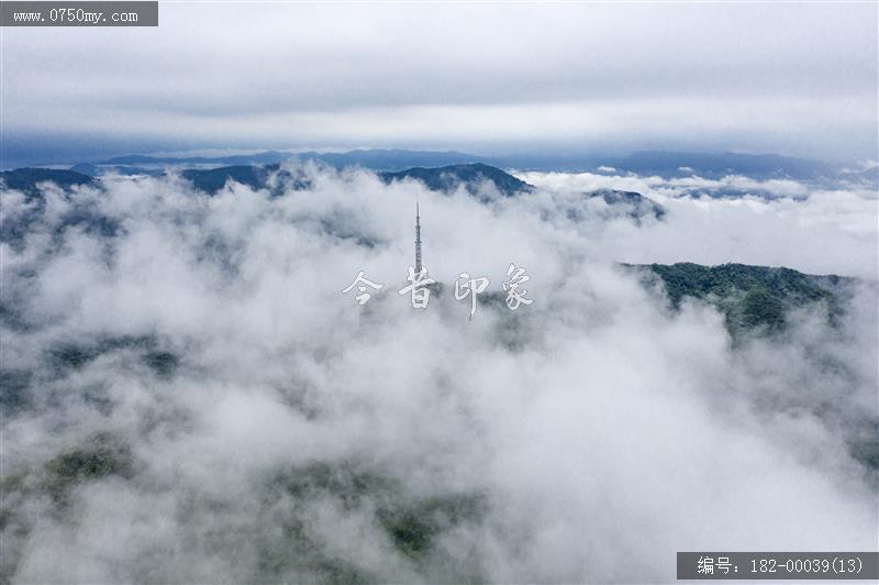 雨后圭峰_文明城事,圭峰山,航拍