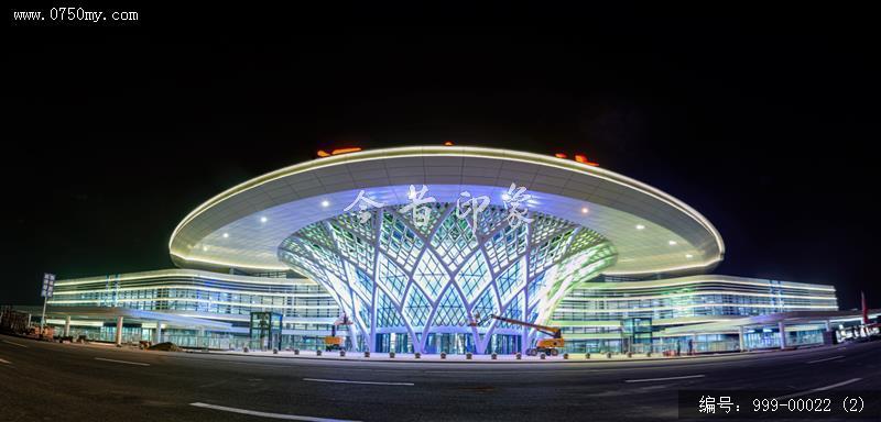 月映江门站_江门站,夜景,建筑