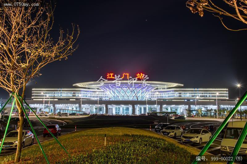 月映江门站_江门站,夜景,建筑