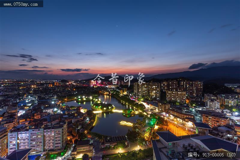 葵湖夜景_夜景,葵湖,航拍