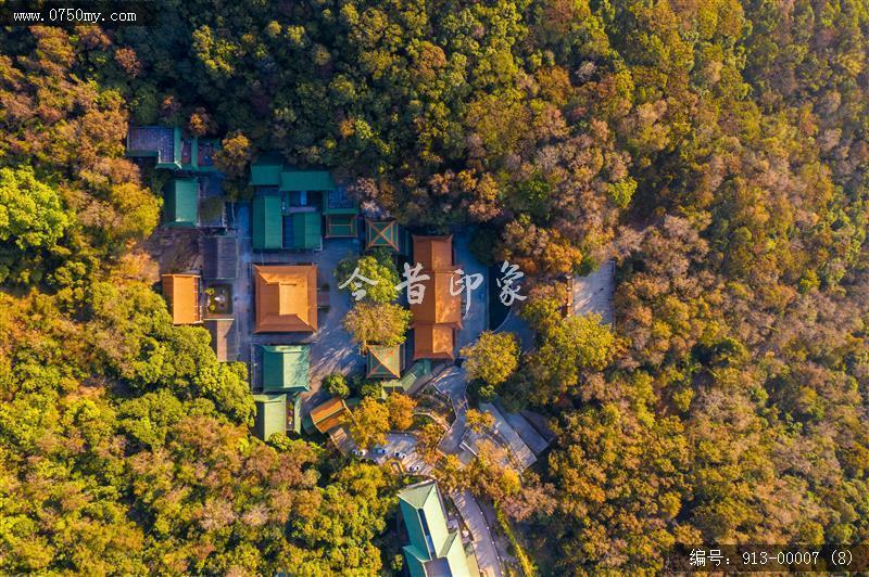 山中玉台寺_圭峰山,玉台寺,航拍