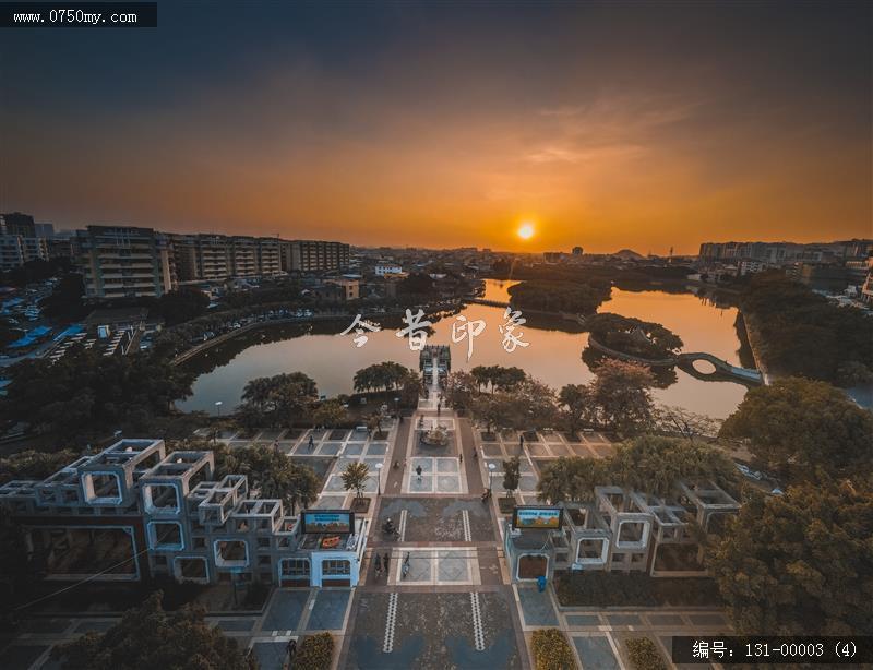 日落葵湖_航拍,葵湖,日落