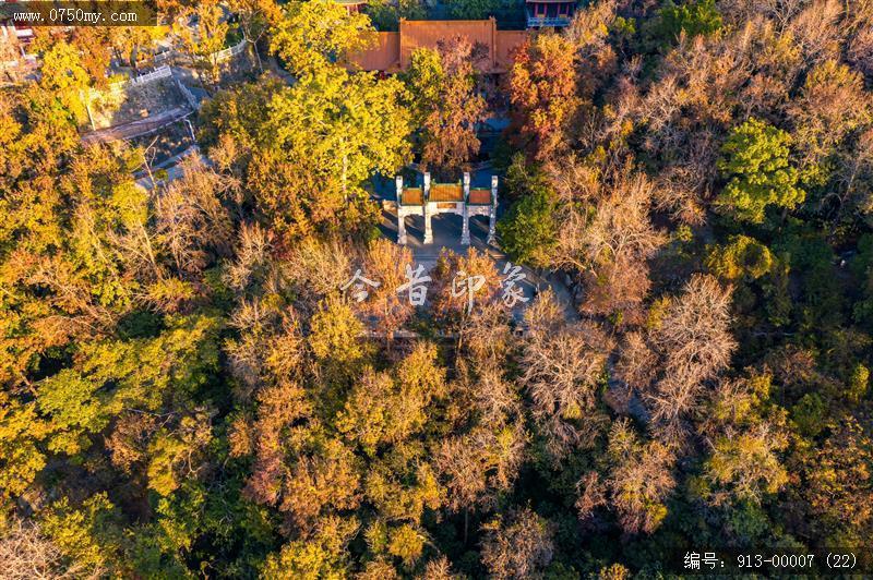 山中玉台寺_圭峰山,玉台寺,航拍