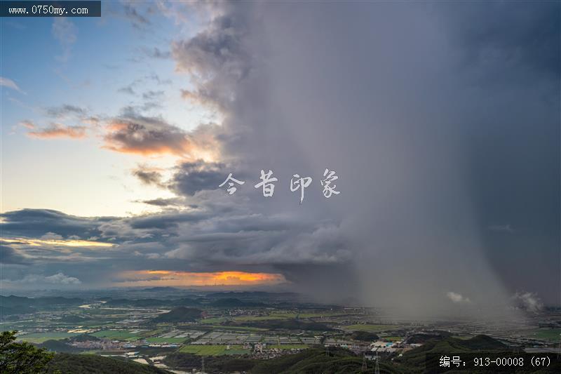 雨过乡村_航拍,自然景观,乡村风景