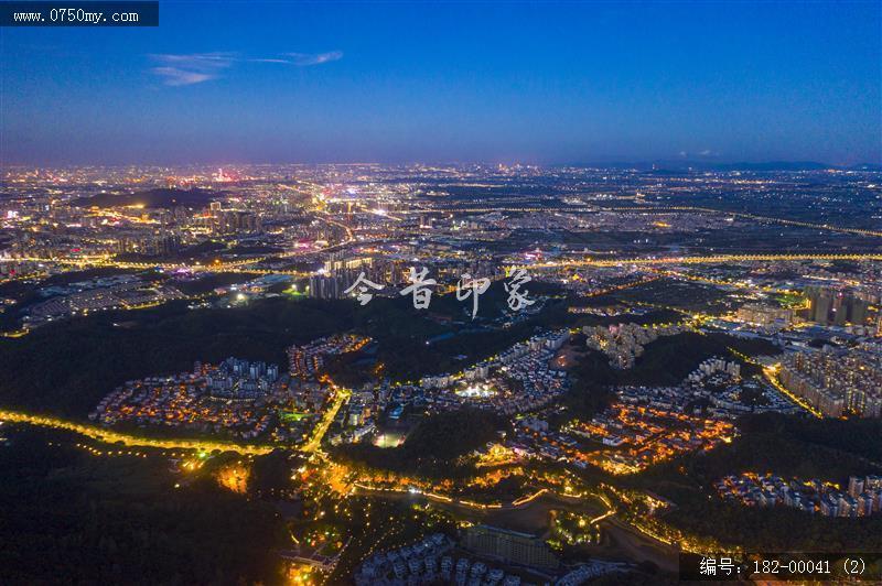 会城夜景_航拍,夜景,繁华,五光十色