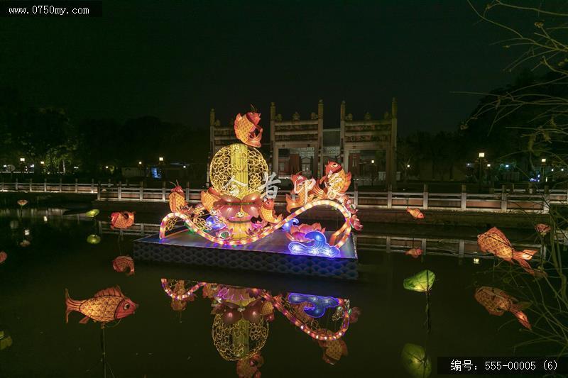 新会鱼灯 (6)_新会鱼灯,鱼灯,文化,传承,夜景,人民会堂,学宫