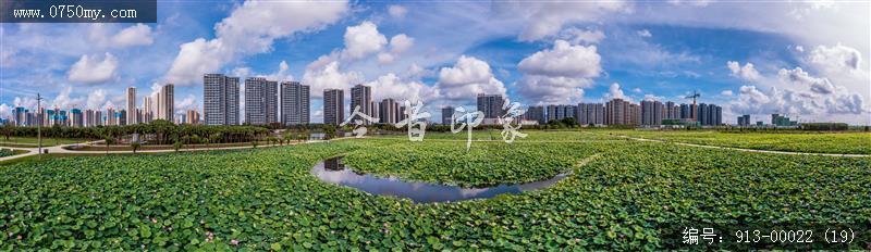 梅江生态园_航拍,生态环境,城市发展