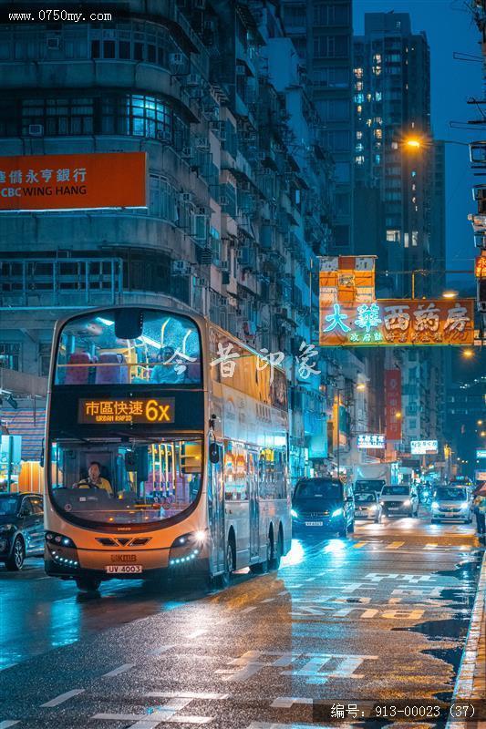 夜拍香港_香港,街景,夜晚