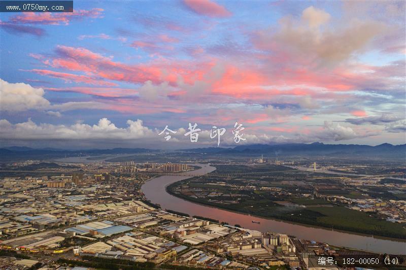 会城城郊工业园_会城,航拍,红霞