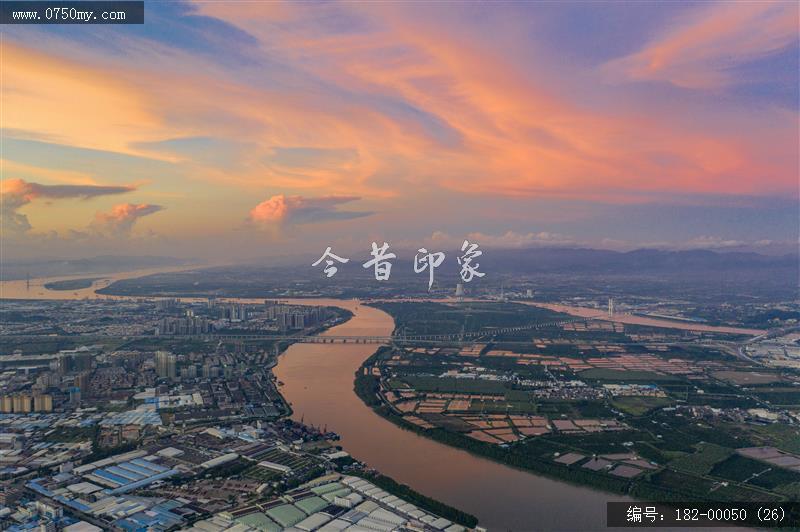 会城潭江两岸_航拍,城市大景