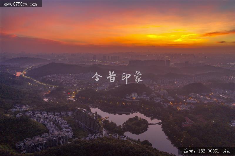 会城玉湖日出_航拍,景点,旅游