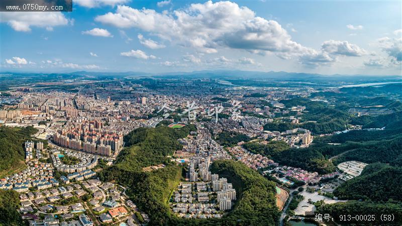 新会大景_航拍,城市景色