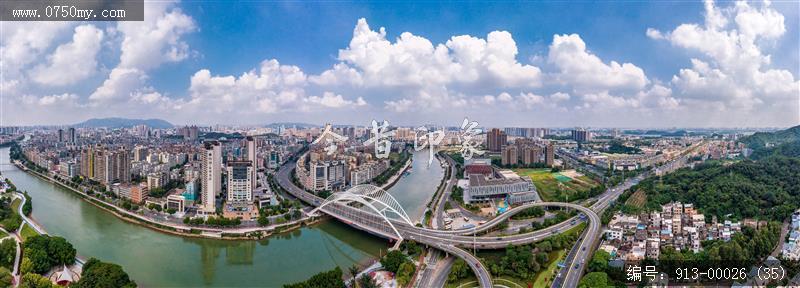 江门大景_航拍,城市景色