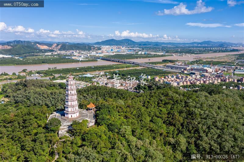 凌云塔_航拍,旅游景点