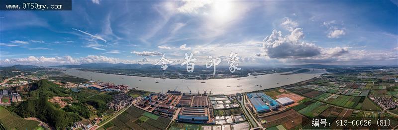 崖门水道_航拍,交通水利