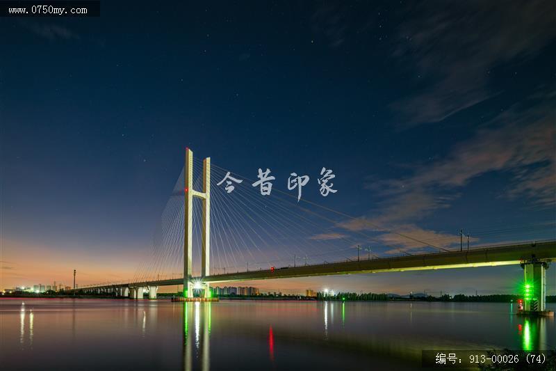 潭江特大桥朝霞_航拍