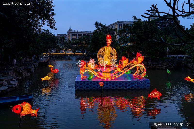 2022年会堂及周边鱼灯_鱼灯,非遗,文化,夜景,人民会堂,学宫