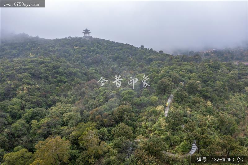 圭峰山东坡亭_航拍,旅游景点