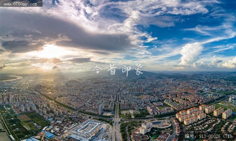 日落大景_航拍,日落
