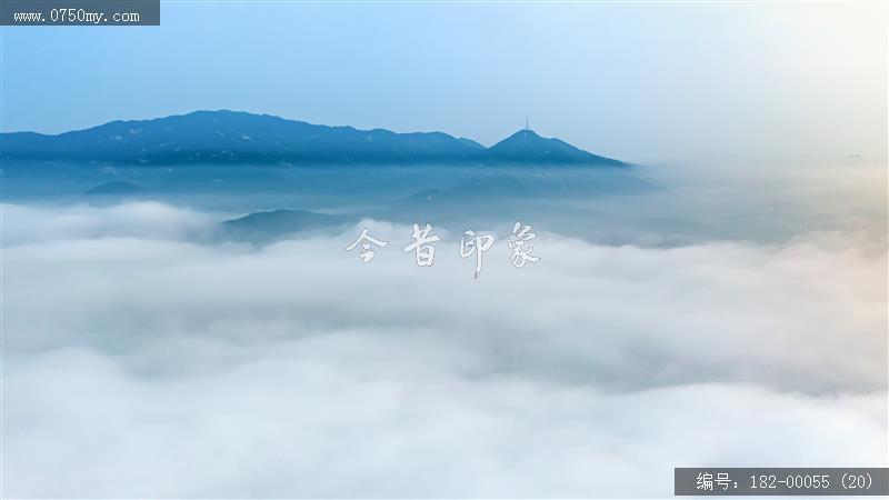 圭峰山云海_航拍,圭峰山,自然景观