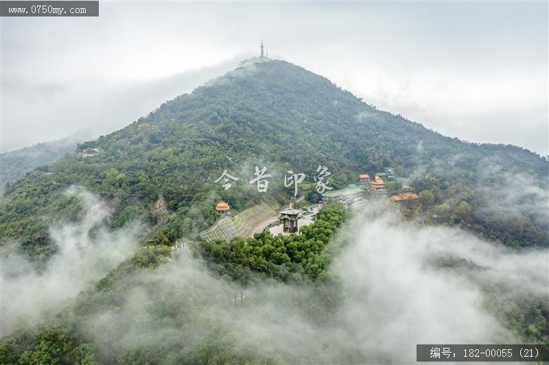 圭峰山玉台寺云海_航拍,圭峰山,自然景观