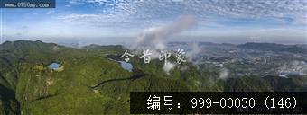 航拍圭峰山