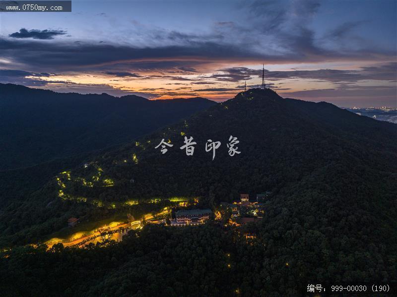 航拍圭峰山_航拍,旅游景点,自然景观