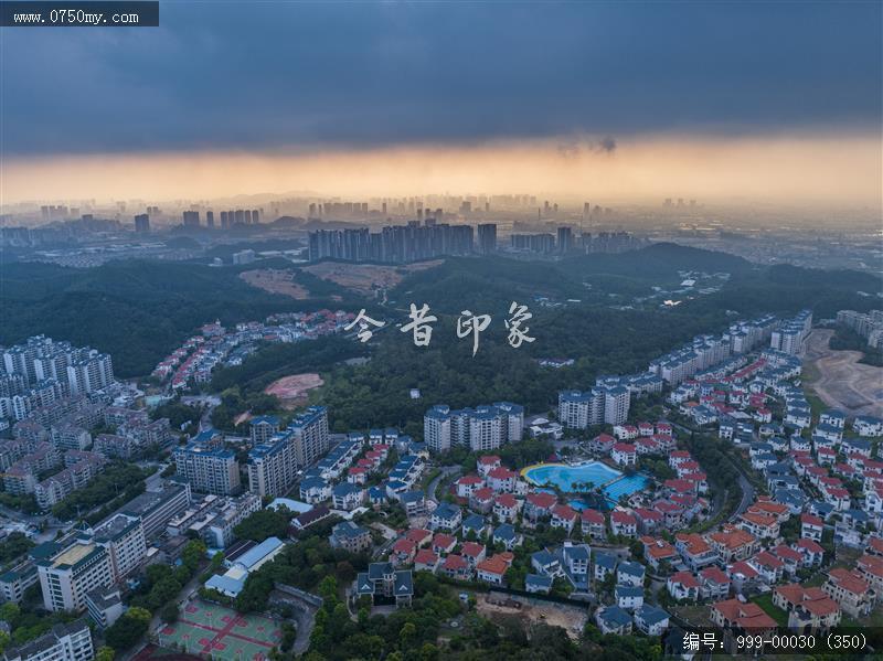 航拍会城城区_航拍,城市景色