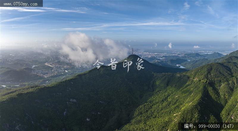 航拍圭峰山_航拍,旅游景点,自然景观