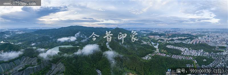 航拍圭峰山_航拍,旅游景点,自然景观