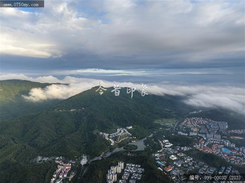 航拍圭峰山_航拍,旅游景点,自然景观