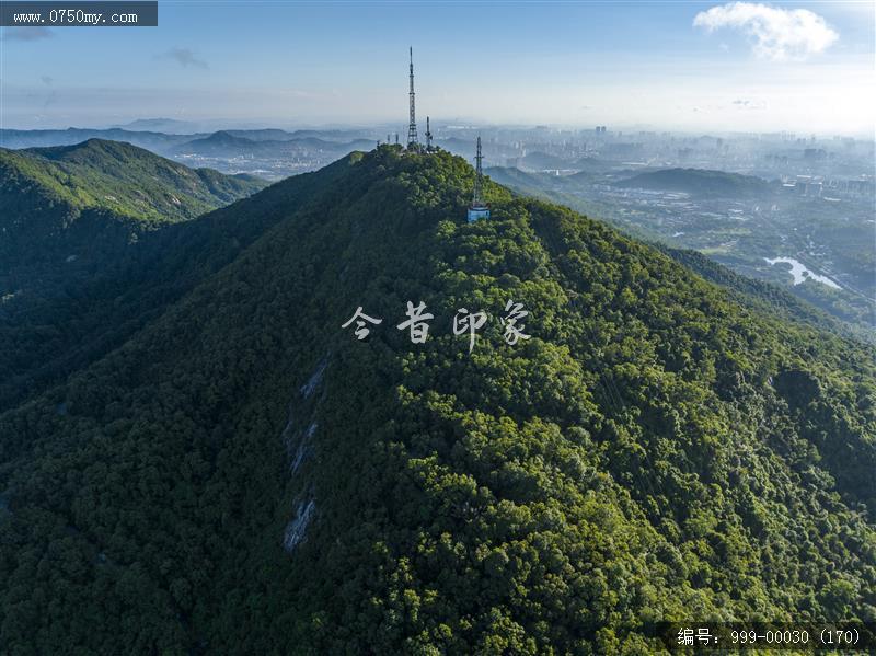 航拍圭峰山_航拍,旅游景点,自然景观